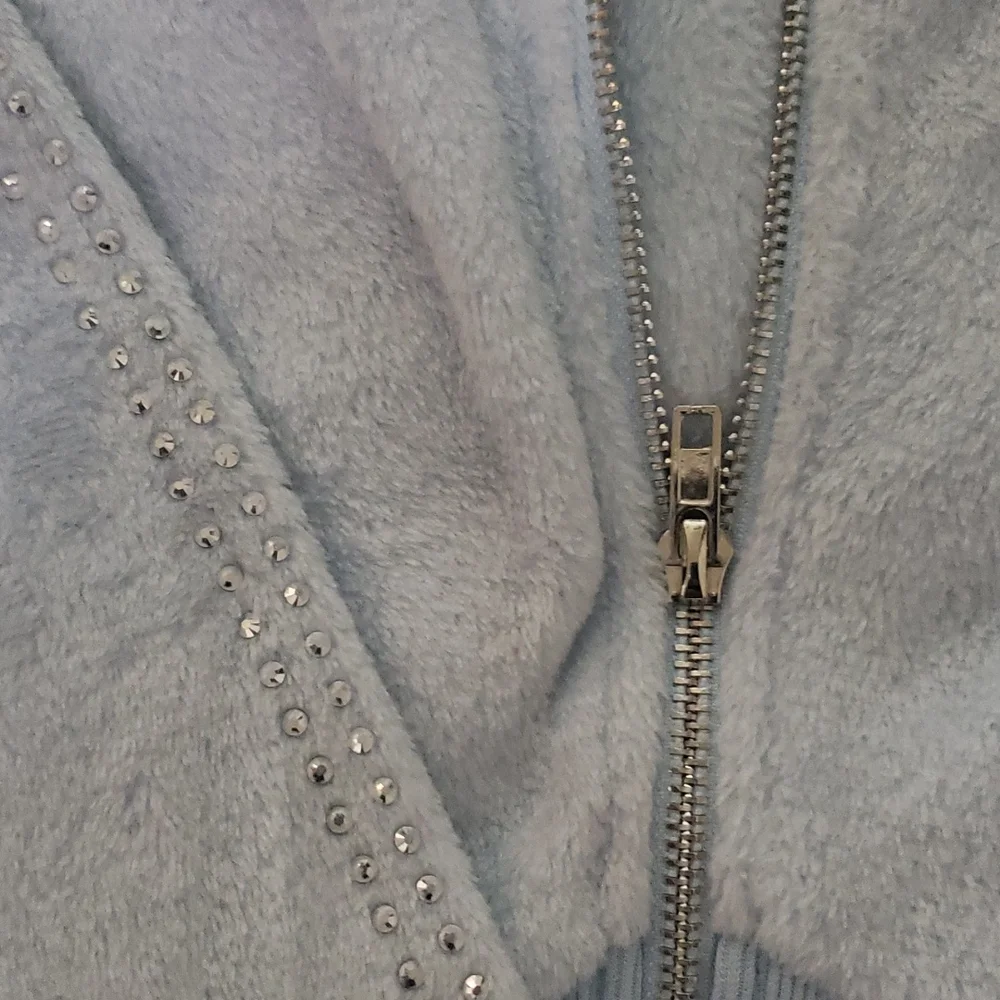 Hot & Delicious Plush Tracksuit Jogger Lounge Set Athleisure Embellished Bling